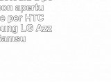 BRALEXXCustodia a portafoglio con apertura verticale per HTC Sony Samsung LG Azzurro