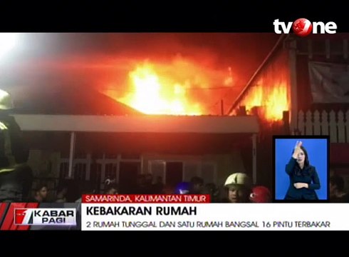Tiga Bangunan Rumah Terbakar Ludes, Satu Orang Tewas