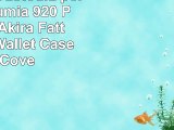 URCOVER Custodia portafoglio Lumia 920  Protettiva Akira Fatta a Mano  Wallet Case Flip