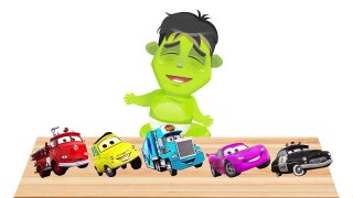 BABY HULK CRY with MASHA and the BEAR and McQUEEN CARS!