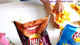 Learn Colors With Potato Chips for Children, Toddlers and Babies _ Bad Kid Learns Coulors-