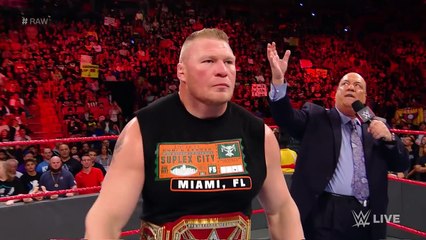 Brock Lesnar steps into the fire with Kane: Raw, Jan. 1, 2018
