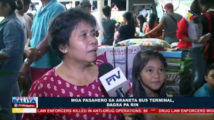 Mga stranded sa Araneta Bus Terminal, dagsa pa rin