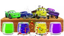 Disney Cars 3 Mcqueen Bathing Colors FUNNY Learn Colors With