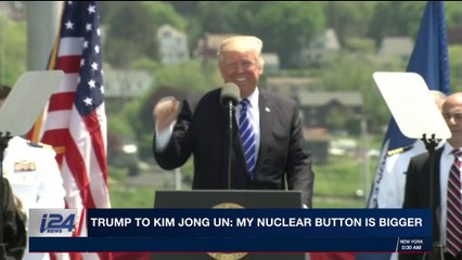 i24NEWS DESK | Trump to Kim Jong Un: my nuclear button is bigger | Wednesday, January 3rd 2018