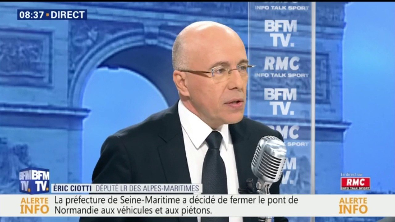 "Touche pas à mon flic": l'appel d'Eric Ciotti contre les violences policières