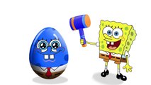 SPONGEBOB SURPRISE EGGS for Kids Learn Colors TOYS  Cars Cartoon for Toddlers top Colors for kids-LO