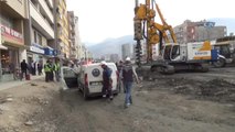 Hatay'da Yol Çalışması Sırasında Doğalgaz Borusu Patladı