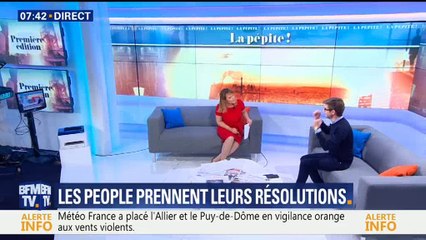 Christophe Barbier fait le poirier sur BFMTV