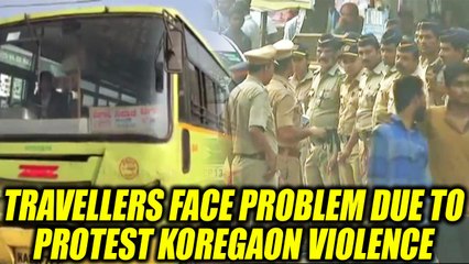 Mumbai Bandh: Commuters face problems after Bhima Koregaon protest, Watch | Oneindia News