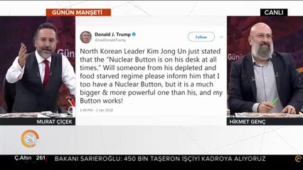 Benim nükleer butonum daha büyük daha güçlü