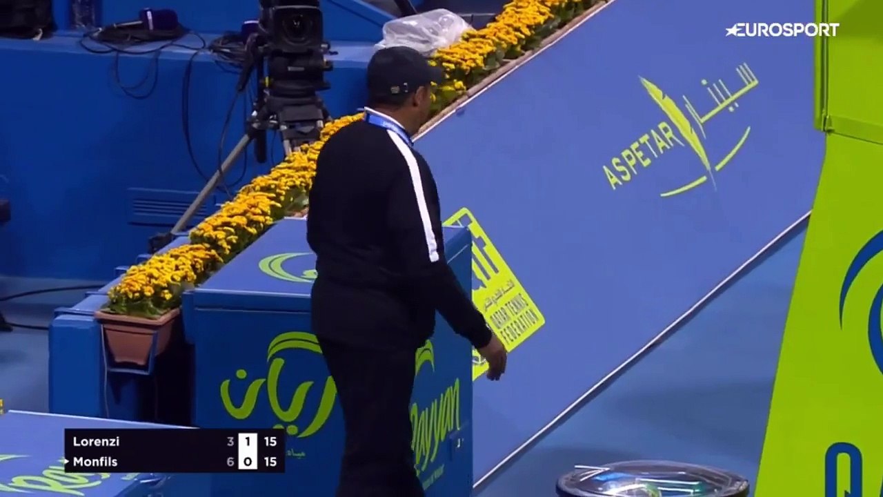 À Doha, un chat vient perturber le match de Gael Monfils