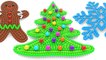 Learning Colors with 3D Lollipops and Christmas Shapes for Children and Kids