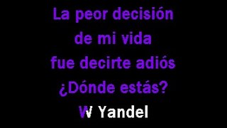 Lloro por ti - Enrique Iglesias y Wisin & Yandel (Karaoke)