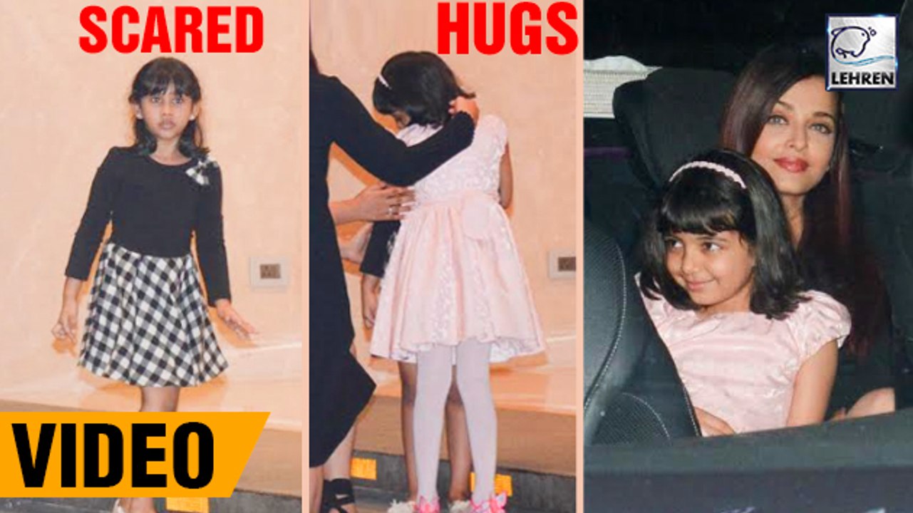 Aishwarya's Daughter Aaradhya Bachchan HUGS Her SCARED Friend