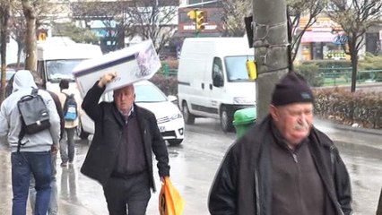 Kar beklerken yağmur geldi