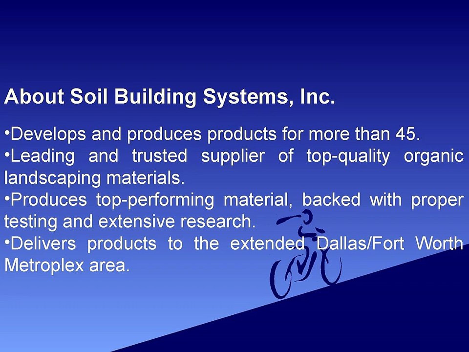 Soil Building Systems, Inc. deliver to the extended Dallas/Fort Worth Metroplex Area