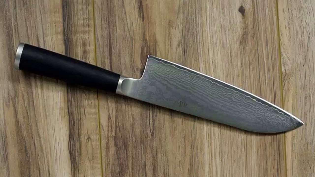 Miyako Japanese 33 Layers Damascus Steel Santoku Knife