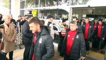 Beşiktaş kafilesine taraftarlardan coşkulu karşılama - ANTALYA