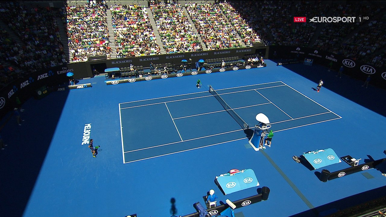 N.Rubin - R.Federer 2R Australian Open 2017