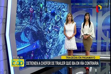 Accidente en Pasamayo: detienen a chofer de tráiler que iba en vía contraria