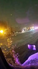 Aftermath of Huge Pile up in the Snow