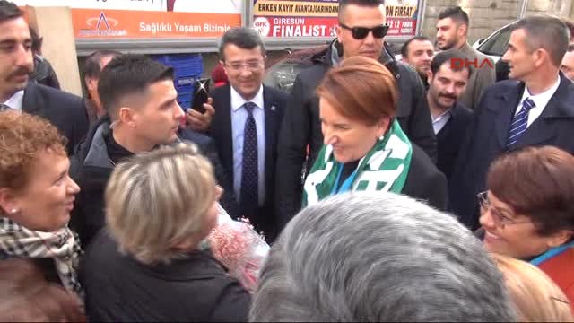 Giresun İyi Parti Genel Başkanı Akşener'e Davul- Zurnalı Karşılama