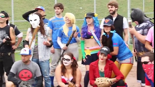 Superhero Baseball - COSPLAY CUP WORLD SERIES | Superheroes | Spiderman | Superman | Frozen Elsa | Joker