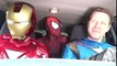 Superheroes Dancing in a Car - SPIDER-MAN & IRON MAN & CAPTAIN AMERICA - TheSeanWardShow | Superheroes | Spiderman | Superman | Frozen Elsa | Joker