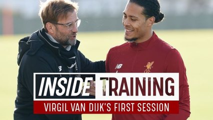 Virgil Van Dijk First Training at Melwood