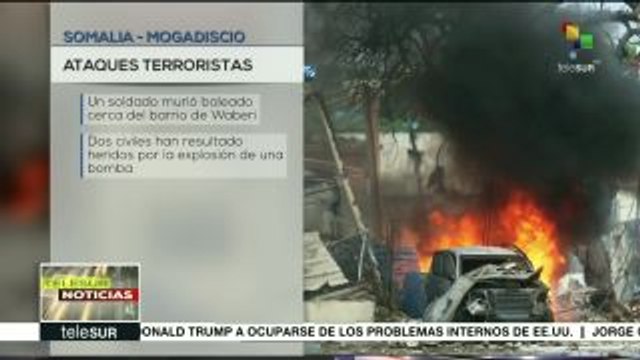 Atentados dejan un soldado muerto y dos civiles heridos en Somalia