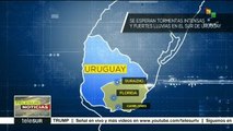 Se esperan tormentas intensas y fuertes lluvias en el sur de Uruguay
