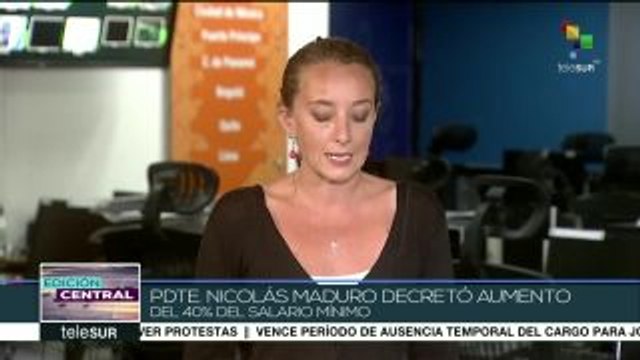 Trabajadores venezolanos respaldan aumento del salario mínimo
