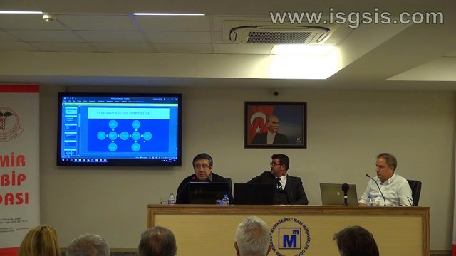 E-reçete özellikli İSG yazılımı isgsis.com işyeri hekim otomasyonu İzmir tabip odası sunumu