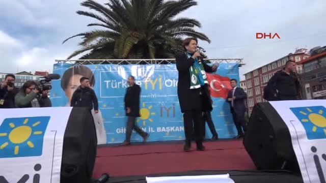 Giresun İyi Parti Genel Başkanı Akşener'e Davul- Zurnalı Karşılama 2