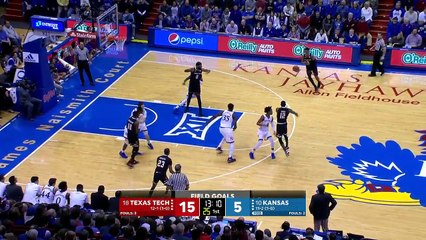 College Basketball. Texas Tech Red Raiders - Kansas Jayhawks 02.01.18 (Part 1)