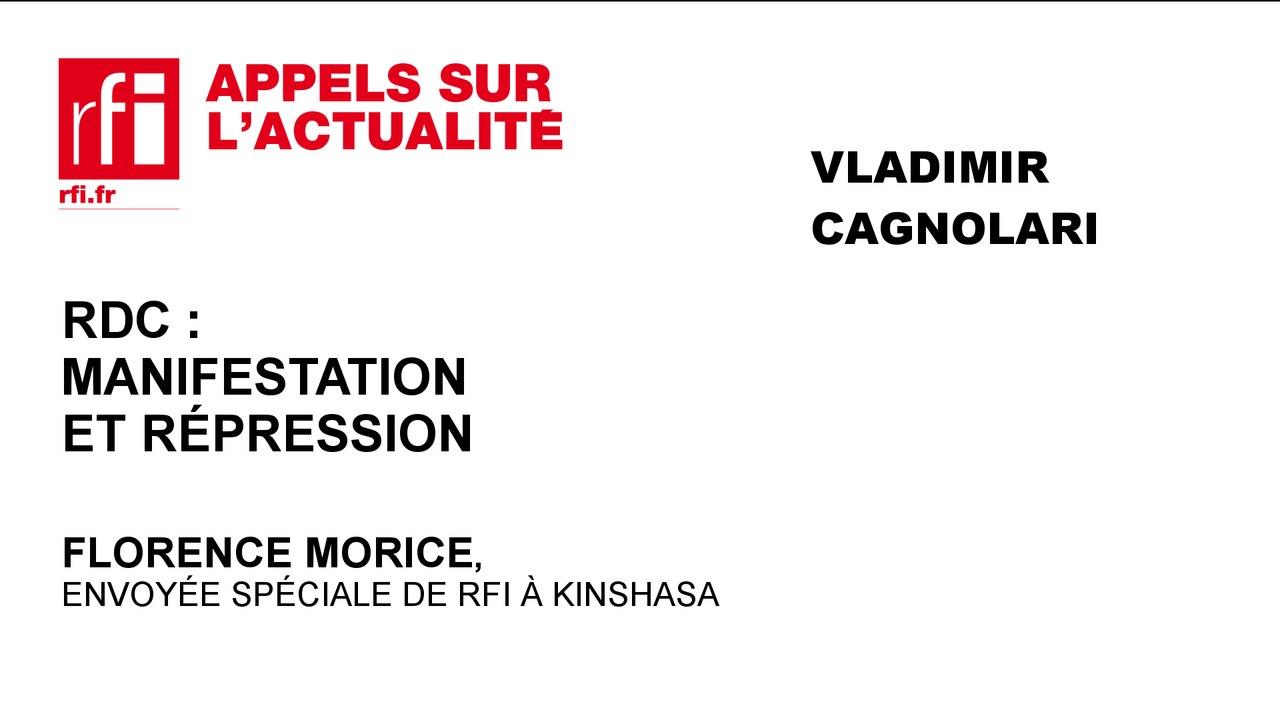 RDC : manifestation et répression