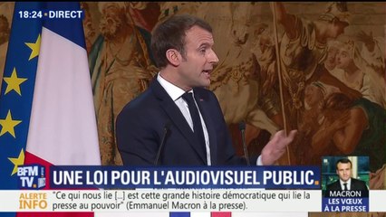 Voeux à la presse : Macron veut "une saine distance" entre le pouvoir et les journalistes