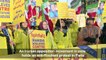 Exiled Iranian opposition holds protest in Paris