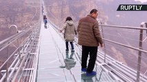 Wobbly Knees? World's Longest Glass-Bottomed Bridge Was Designed to Sway