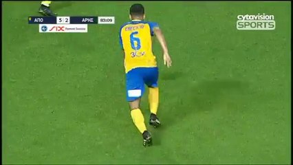 5-2 Lorenzo Ebecilio AMAZING Goal - APOEL vs Aris  - Cyprus 03.01.2018