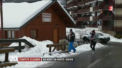 Tempête Eleanor : un mort en Haute-Savoie