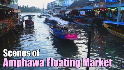 Amphawa Floating Market Scenes
