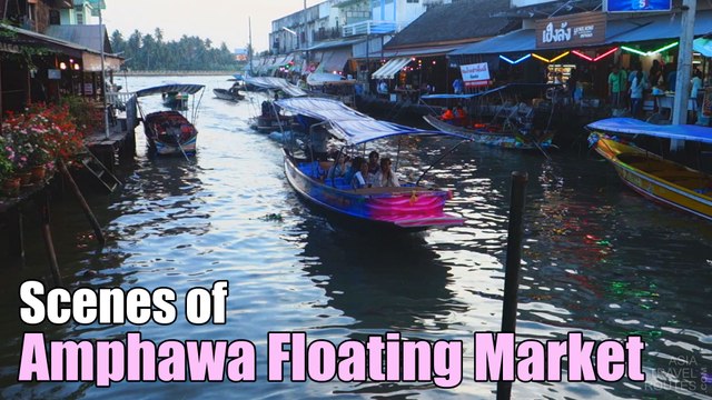 Amphawa Floating Market Scenes