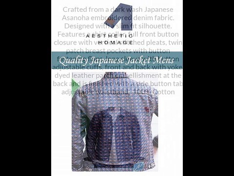 Quality Japanese Jacket Mens