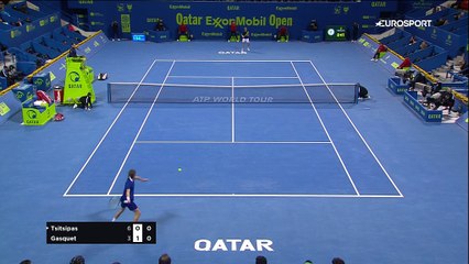 Amortie, lob, smash, volée réflexe : Tsitsipas a tout fait à Gasquet sur ce point stratosphérique
