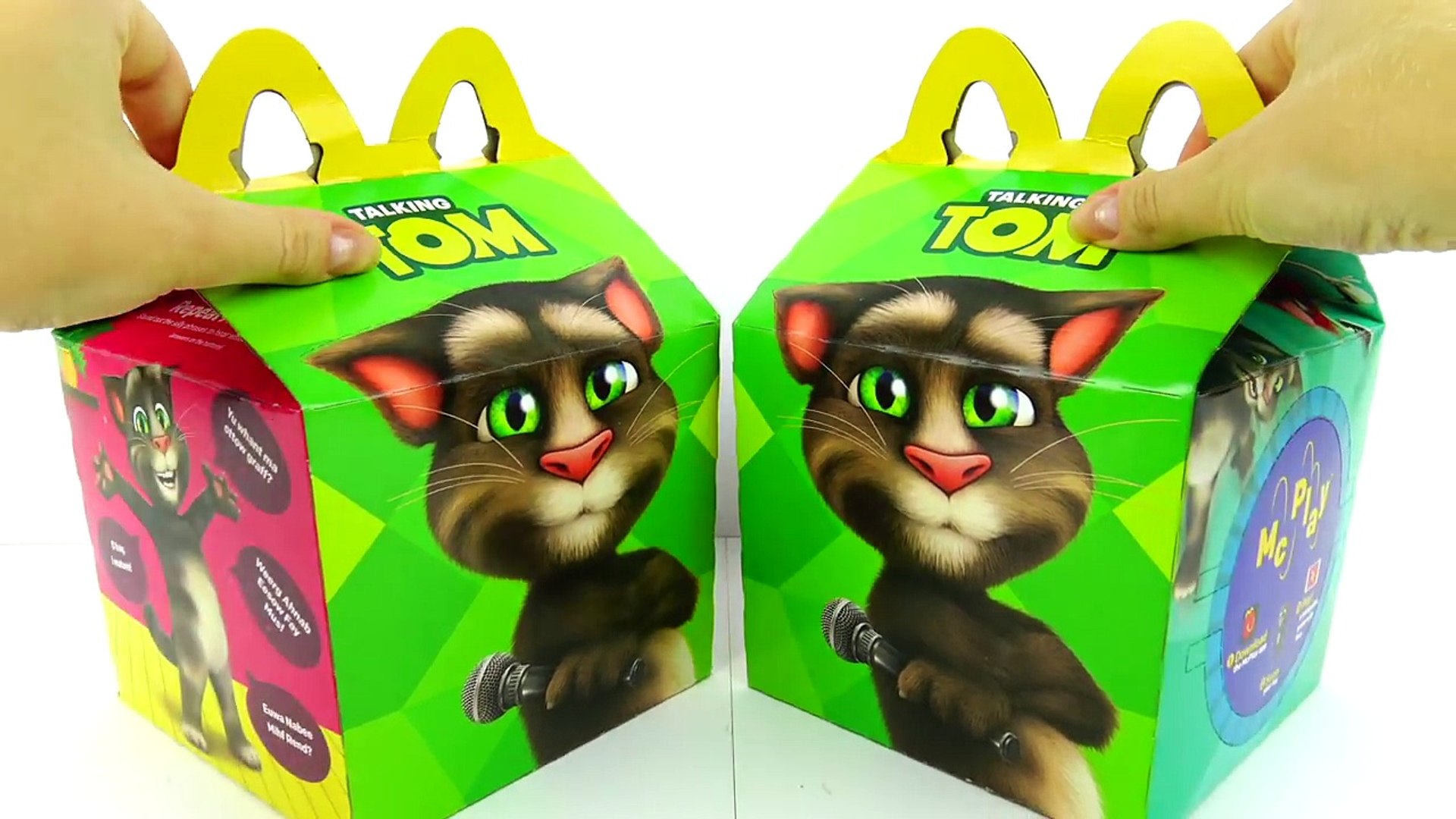 McDonalds TALKING TOM HAPPY MEAL TOYS FULL SET OF 12, Collection 2016 -  Vídeo Dailymotion
