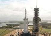 SpaceX Shows Up Close Aerial View of New Falcon Heavy Rocket