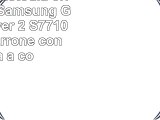Suncase  Custodia originale per Samsung Galaxy Xcover 2 S7710 colore Marrone con trama a
