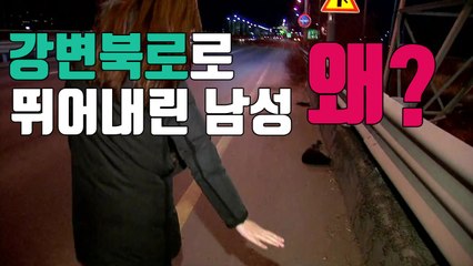 [자막뉴스] 강변북로로 뛰어내린 '묻지마 폭행 용의자' / YTN